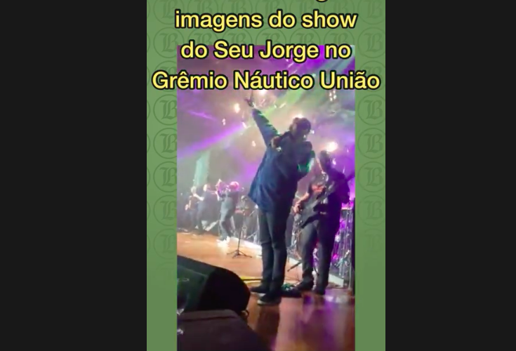 Polícia vê indícios de racismo em imagens de show do Seu Jorge em Porto Alegre