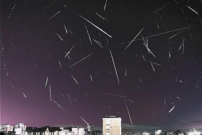 Uma chuva de meteoros Liríada foi registrada pelo Observatório Espacial Heller & Jung, em Taquara, no Vale do Paranhana