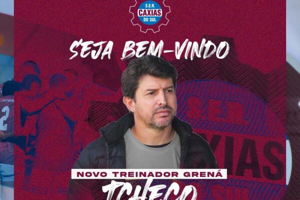 Caxias anuncia Tcheco como próximo treinador do clube