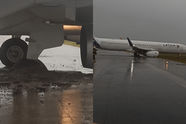 Avião derrapa na pista em aeroporto de Santa Catarina; confira o vídeo
