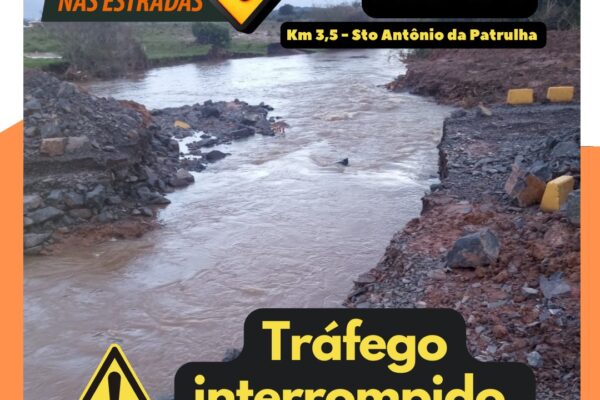 Ciclone causa bloqueios em pelo menos 10 rodovias no Rio Grande do Sul