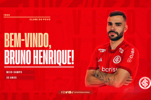 Inter anuncia contratação de meio-campo Bruno Henrique