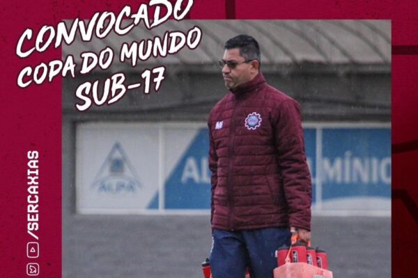 Massagista do Caxias é convocado para Seleção Brasileira Sub-17