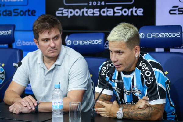 Em apresentação, Soteldo ressalta escolha por Grêmio: “Disputar a Libertadores”