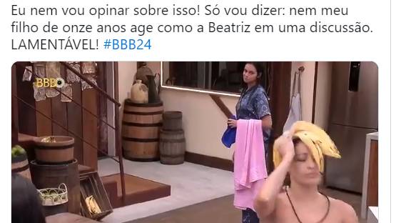 BBB24: Beatriz perde a compostura e dá o pódio pro Davi de mão beijada; assista