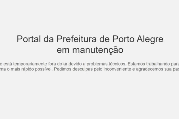 Prefeitura de Porto Alegre tem site atacado por hacker