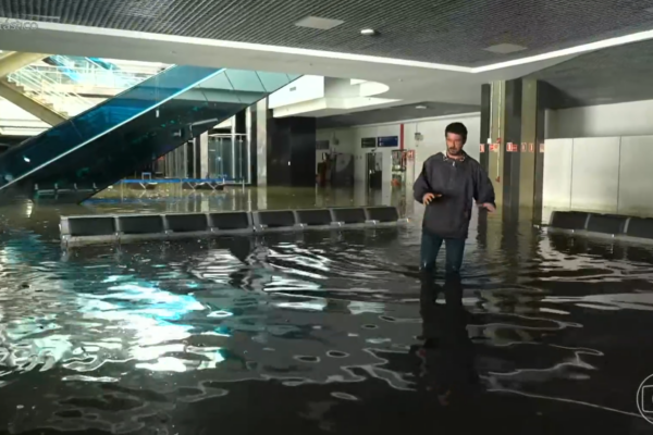 Fantástico mostra imagens assustadoras e exclusivas do Aeroporto Salgado Filho; assista