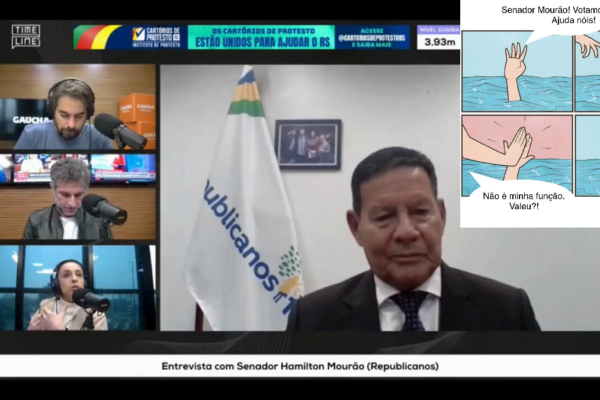 Internet reage furiosa a falas absurdas de Mourão durante entrevista no Timeline