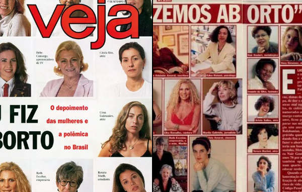 Capa de 1997 da Veja com atrizes revelando que fizeram aborto ressurge nas redes e viraliza