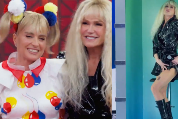 Xuxa e Angélica homenageiam uma a outra durante Domingão cantando clássicos; assista