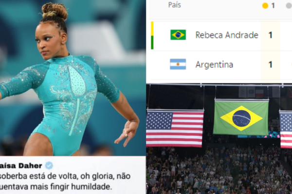 Olimpíadas 2024: Rebeca Andrade ganha de Simone Biles e internet brasileira não segura a corneta