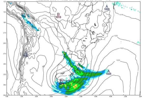 Ciclone entre Uruguai e Argentina muda o tempo no fim de semana e reforça reingresso de fumaça no RS