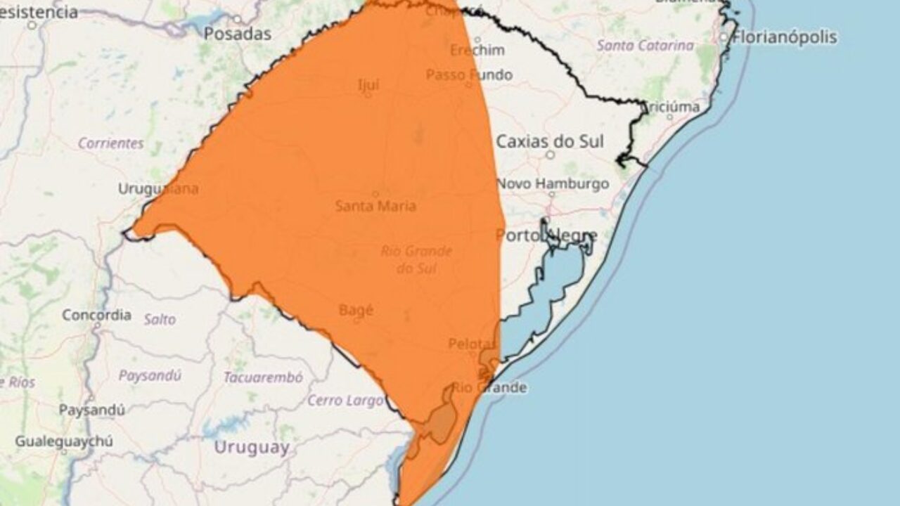 Inmet Emite Alerta Laranja Para Chuvas E Ventos Fortes Em Grande Parte Do Rs O Bairrista