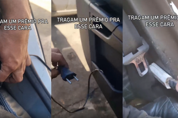 Mecânico acha tomada misteriosa em carro e se surpreende ao descobrir pra que serve; assista