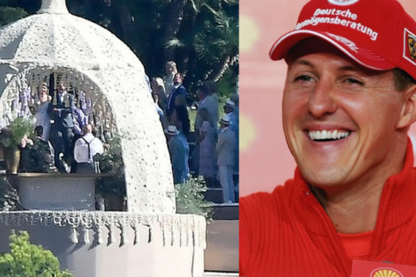 Michael Schumacher faz primeira aparição pública em 11 anos no casamento da filha