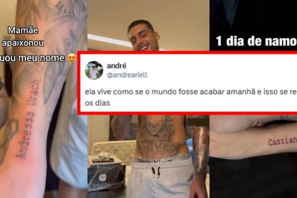 Adressa Urach tatua nome de namorado depois de apenas 1 dia e internet reage; confira