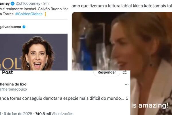 Leram até os lábios da Kate Winslet: internet reage em peso com vitória inédita da Fernanda Torres